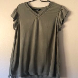 Olive Green Boho Top